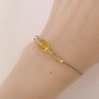 Faux Crystal String Bracelet