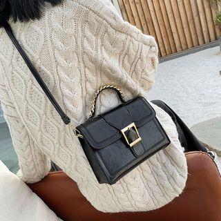 Stitching Flap Crossbody Bag