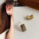 Rhinestone Stud Earring 1 Pair - Es0432 - One Size