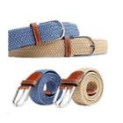 Color-block Braided Belt