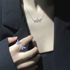 Rhinestone Butterfly Necklace / Bracelet / Ring