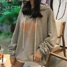 Long-sleeve Color-block Hoodie