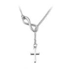 Simple And Fashion Cross Necklace Silver - One Size