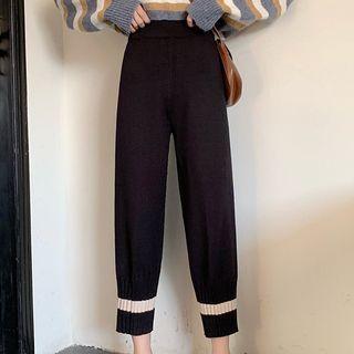 High-waist Shift Knit Pants