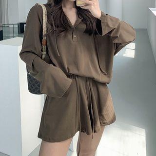 Henley Hoodie / Shorts