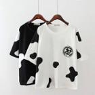 Cow Print Short Sleeve T-shirt