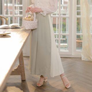 Floral Embroidered Culottes