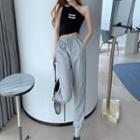 One Shoulder Tank Top / Harem Sweatpants