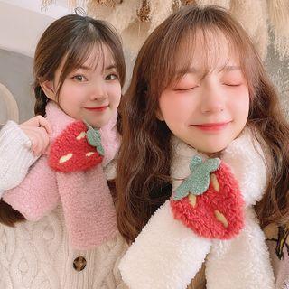 Strawberry Chenille Scarf
