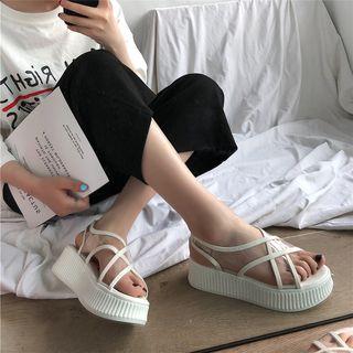 Cross Strapped Sandals