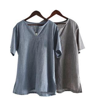 Set: Plain Short Sleeve T-shirt + Jogger Pants