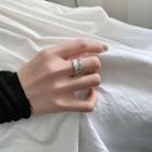 925 Sterling Silver Irregular Open Ring 1 Pc - Silver - One Size