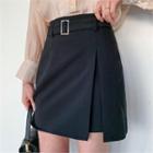 Belted Wrapped Miniskirt