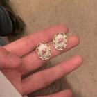 Retro Alloy Earring 1 Pair - 925 Silver Needle - Gold - One Size