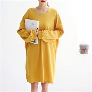 Colored Pullover Midi Dress