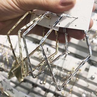 Alloy Geometric Hoop Earring