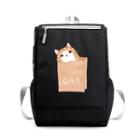 Cat-print Nylon Backpack