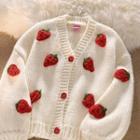 Strawberry Accent Cardigan