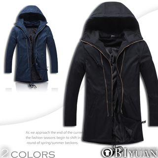 Plain Hooded Coat