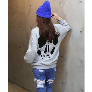 Lace Trim Sweatshirt