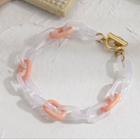 Chunky Chain Bracelet White - One Size