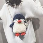 Chain Furry Penguin Crossbody Bag