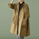 Button-up Long Cargo Jacket