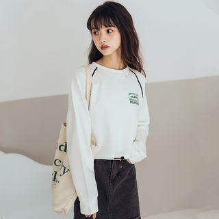 Lettering Pullover White - One Size