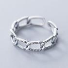 Chain Open Ring S925 Sterling Silver - As Shown In Figure - One Size