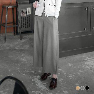 Tweed Wide-leg Pants