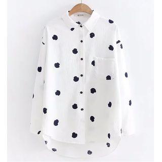 Mushroom Embroidery Shirt