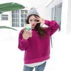 Crew-neck Brushed-fleece Lined Sweatshirt
