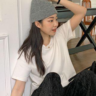 Wool Blend Ribbed-knit Beanie