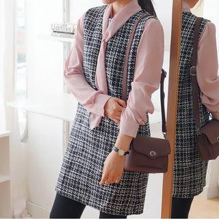 Tweed Mini Vest Dress