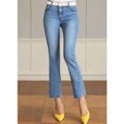 Waist-band Boot-cut Jeans In 3 Tones