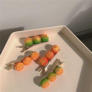 Orange Resin Hair Clip