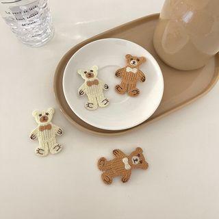 Bear Knit Hair Clip