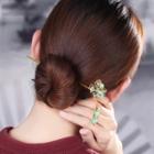 Retro Gemstone Flower Hair Stick As Shown In Figure - One Size