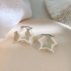 Alloy Star Earring 1 Pair - White - One Size