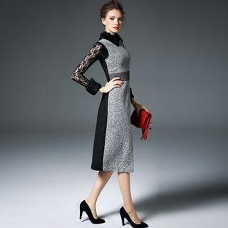 Slit A-line Dress
