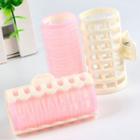 Plastic Hair Roller 1 Pc - Light Yellow & Pink - One Size