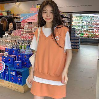Short-sleeve Plain T-shirt / Vest / Shorts / Set