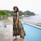Tiered Paisley Maxi Sundress