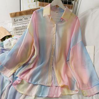 Gradient Loose-fit Light Shirt