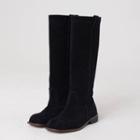 Genuine-suede Tall Boots