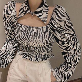 Zebra Print Blouse Zebra Print Blouse - One Size