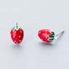 925 Sterling Silver Strawberry Earring