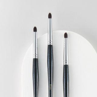 Eye Makeup Brush 1 Pc - Silver & Black - One Size