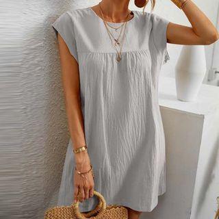 Cap-sleeve Plain Tunic