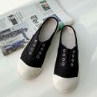 Toe-cap Backless Canvas Sneakers